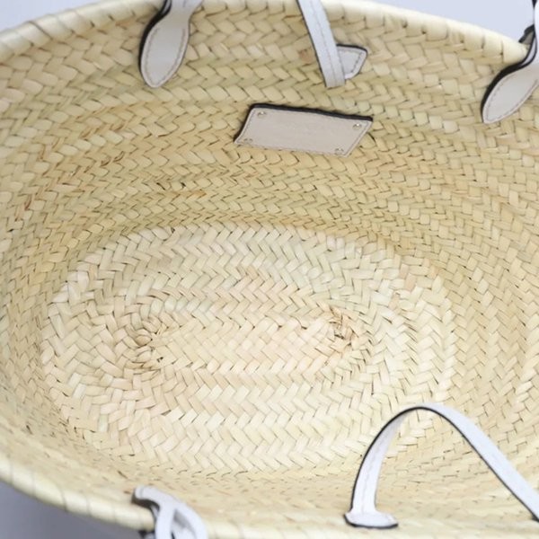 注目度抜群！プラダ かごバッグ 偽物WOVEN PALM X LEATHER トートバッグ★2色