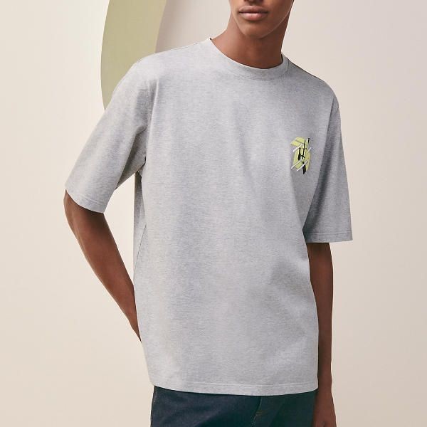 エルメス スーパーコピー カットソー ミニレザーパッチ Tシャツ 5色 H357925HA90LA