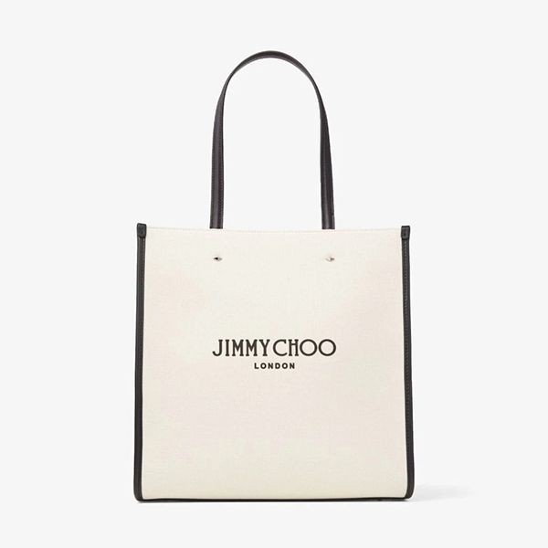 お早めに★ジミーチュウ N/S Tote M キャンバス トートバッグ 偽物 2色 NSTOTEMCZM