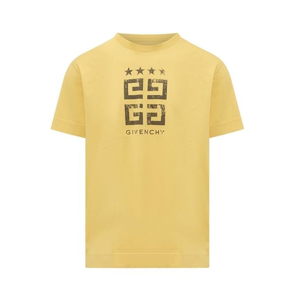 ジバンシィ 偽物 4G スター スリムフィット コットン Tシャツ 3色 BM716G3YEL-100
