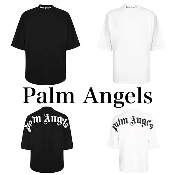 パームエンジェルス 偽物 コピー ロゴ オーバーTシャツ 2色展開 591883