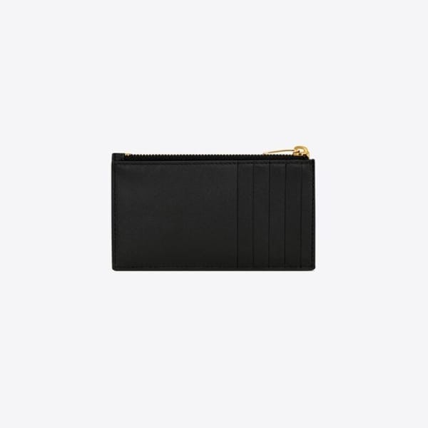 サンローラン 偽物 フラグメント ジップ カードケース 2色 611558AAB4K1025