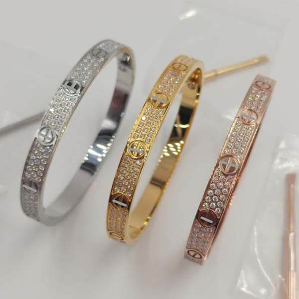 ラブブレス 偽物 カルティエ ブレスレット コピー バングル ca003