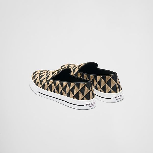 2023ブランド[プラダ]スリッポンシューズ 偽物 Embroidered fabric Slip-onShoes