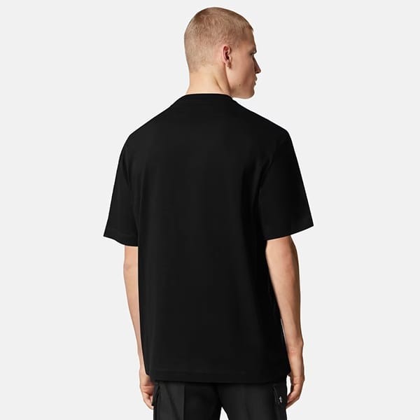 ヴェルサーチ ロアー Tシャツ 偽物 ブラック 1010235-1A07456_1B000