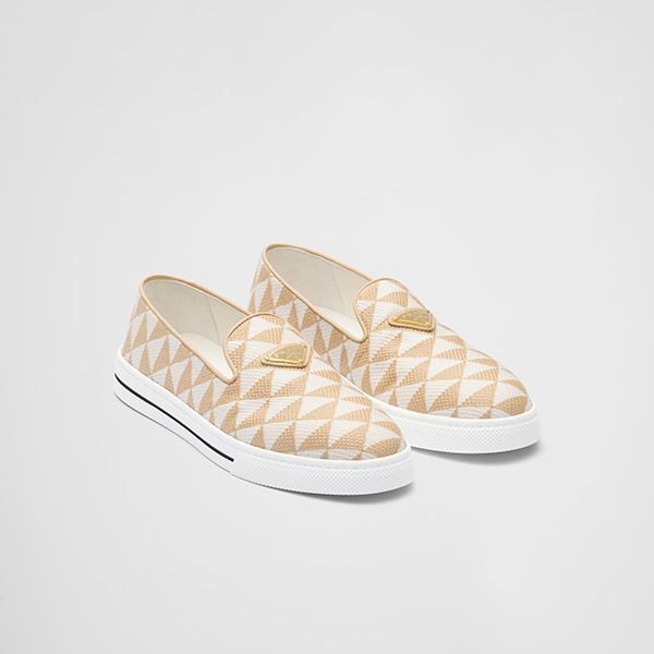 2023ブランド[プラダ]スリッポンシューズ 偽物 Embroidered fabric Slip-onShoes