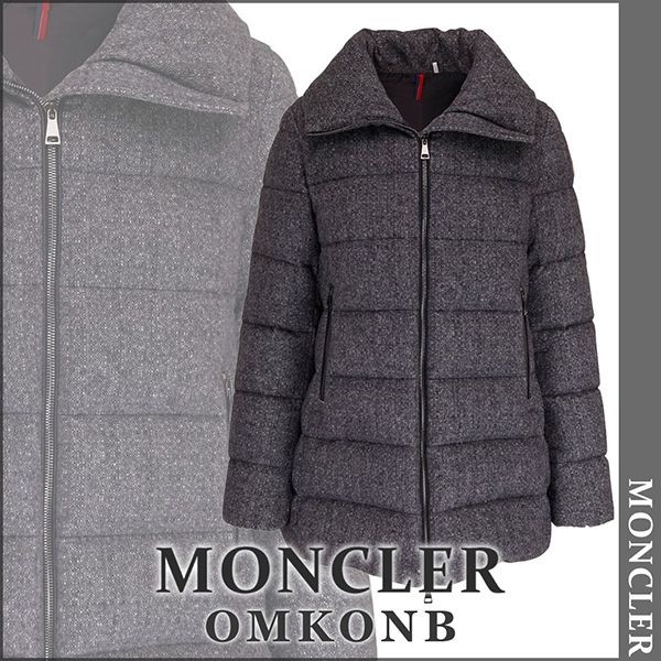モンクレール テクスチャードパッドダウンコート 偽物