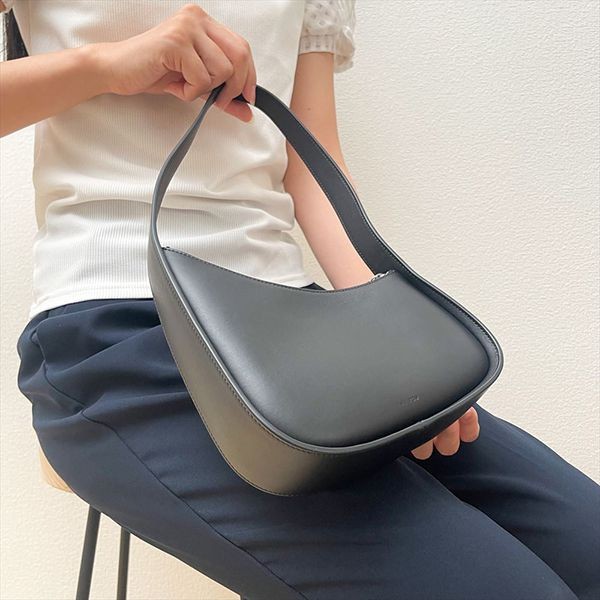 ザロウ ハーフ ムーン バッグ 偽物レザー ハンドバッグW1249L52