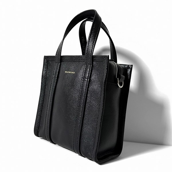 雑誌掲載★バレンシアガ 偽物 バザール ショッパー XXS BLACK バッグ 513988 2UQQN 1000