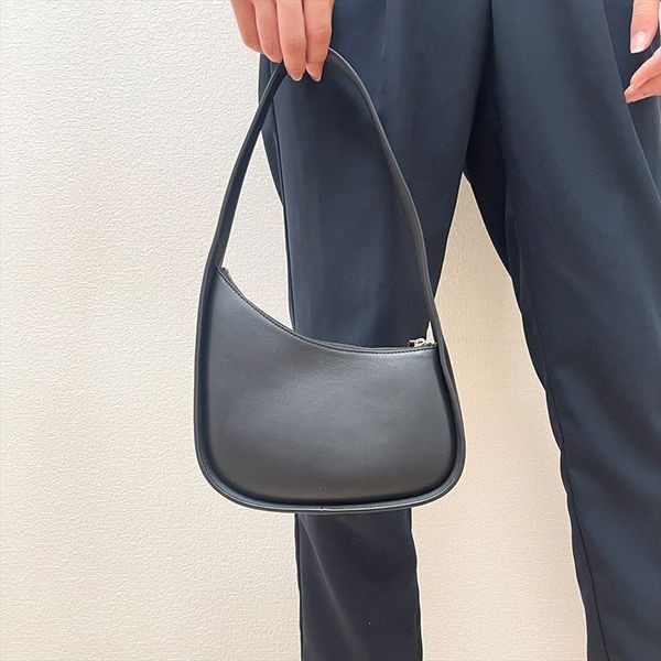 ザロウ ハーフ ムーン バッグ 偽物レザー ハンドバッグW1249L52