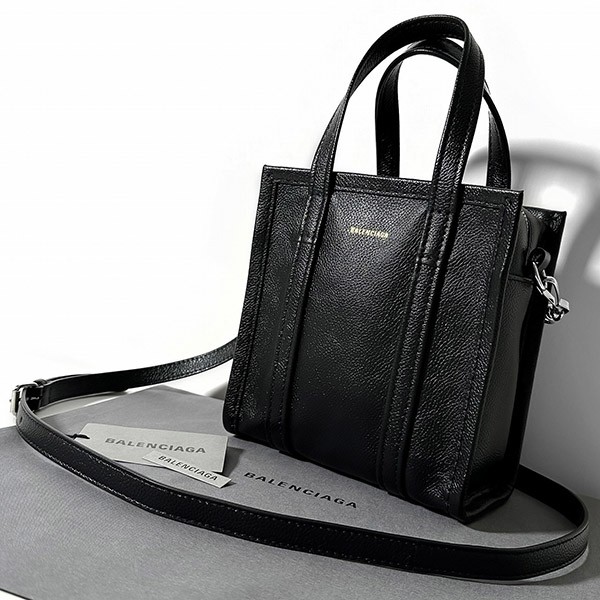 雑誌掲載★バレンシアガ 偽物 バザール ショッパー XXS BLACK バッグ 513988 2UQQN 1000