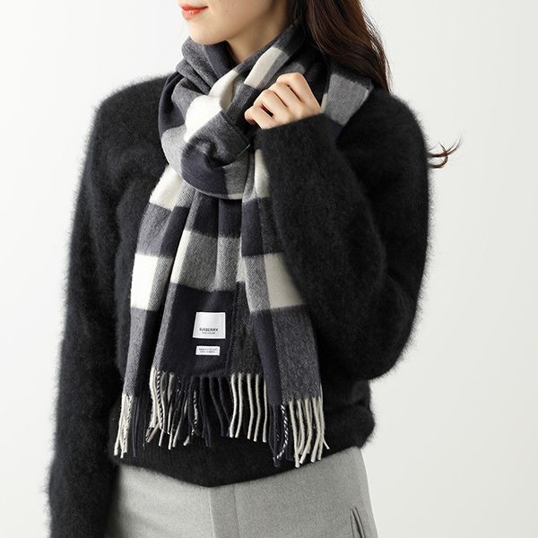 バーバリー マフラー 偽物HALF MEGA CHECK CASHMERE SCARF8015550