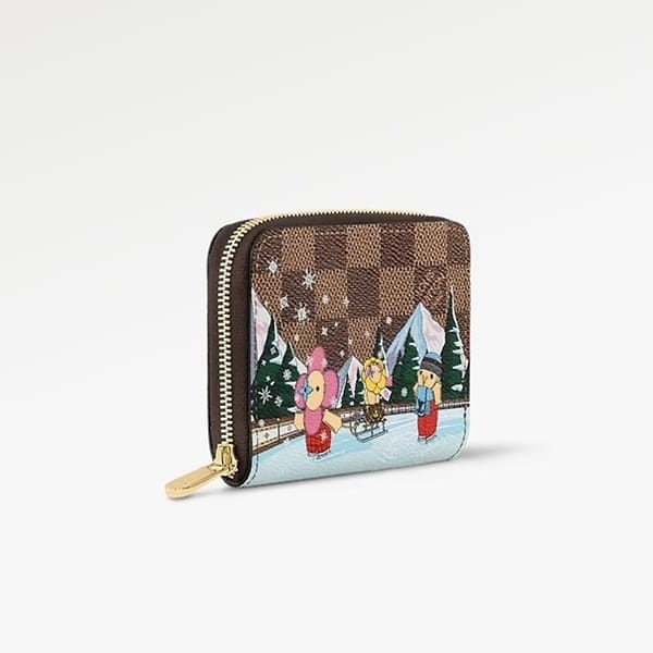 大人気定番☆クリスマス限定 ルイヴィトン ジッピー コイン パース 偽物 財布 N40721