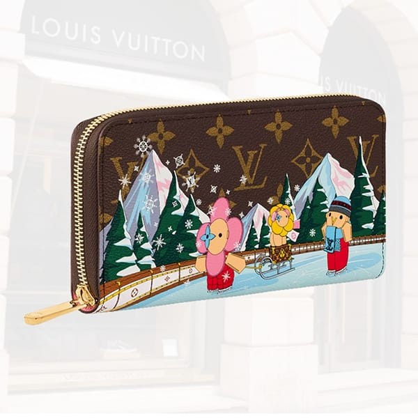 【Xmas限定♪】ルイヴィトン ヴィヴィエンヌホリデー ジッピーウォレット 偽物 長財布 3色 M82839