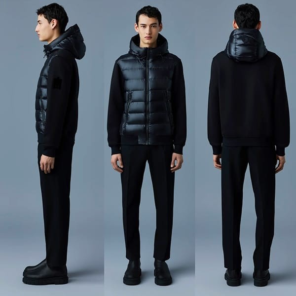 MACKAGE 偽物 FRANK ミックスメディア ボンバー ダウンジャケット 5色