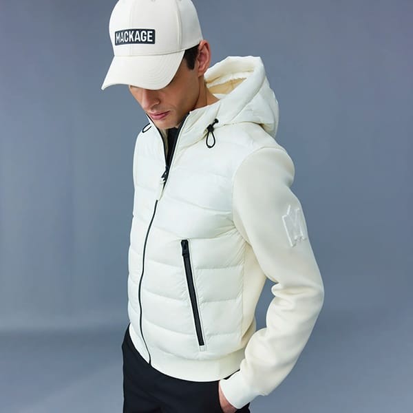 MACKAGE 偽物 FRANK ミックスメディア ボンバー ダウンジャケット 5色