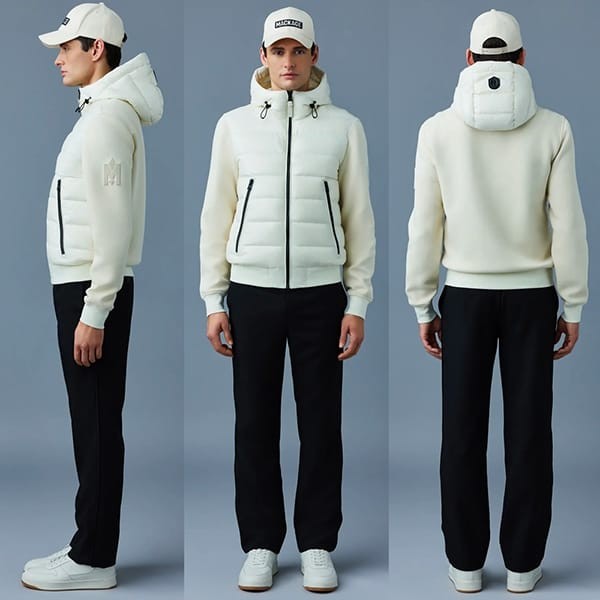 MACKAGE 偽物 FRANK ミックスメディア ボンバー ダウンジャケット 5色