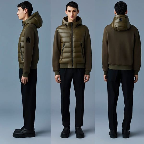 MACKAGE 偽物 FRANK ミックスメディア ボンバー ダウンジャケット 5色