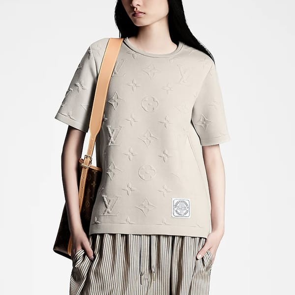 ​ルイヴィトン 3D モノグラム Tシャツ 偽物 2色 1AC0VD