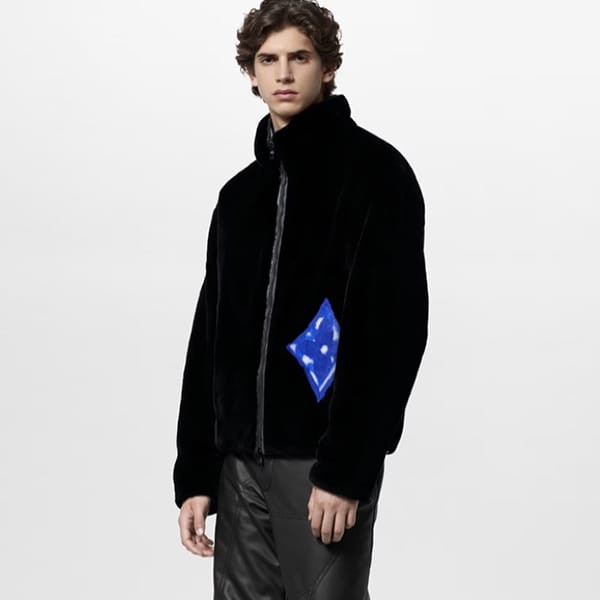ルイヴィトン リバーシブル 偽物 アウター ブルゾン ミンク LV SKI 1AFAK3
