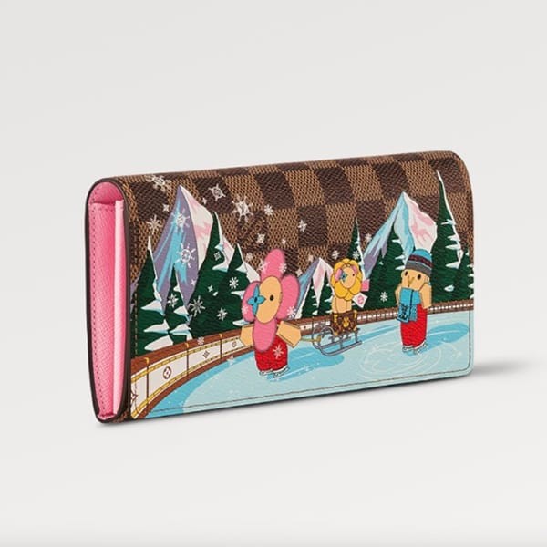限定希少☆クリスマス限定 ルイヴィトン ポルトフォイユ サラ NM 偽物 長財布 N40722