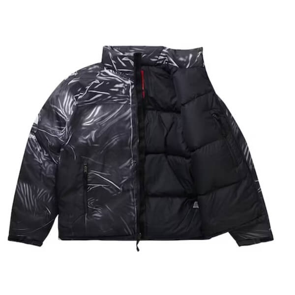 コラボ激レア Supreme×The North Face Trompe Loeil Printed Nuptse Jacket プリントヌプシ 偽物