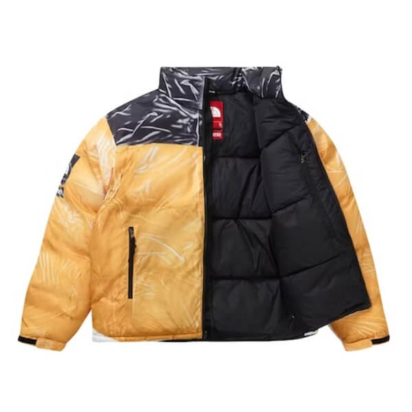 コラボ激レア Supreme×The North Face Trompe Loeil Printed Nuptse Jacket プリントヌプシ 偽物