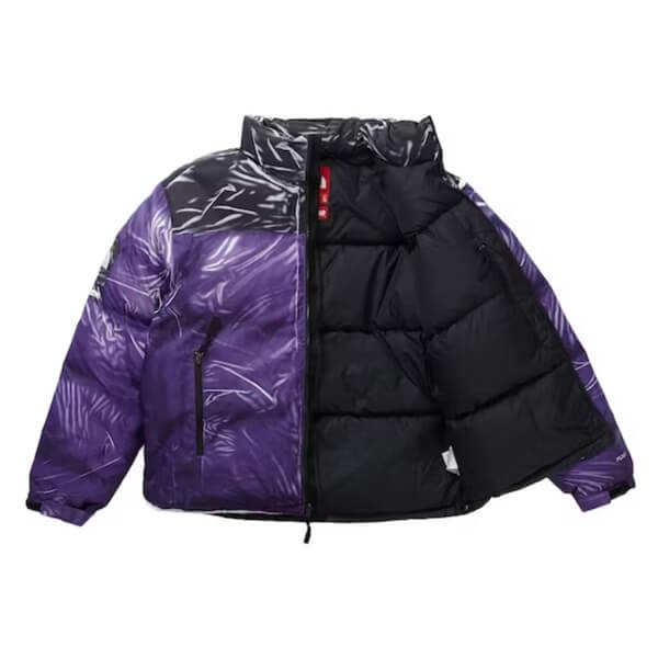 コラボ激レア Supreme×The North Face Trompe Loeil Printed Nuptse Jacket プリントヌプシ 偽物