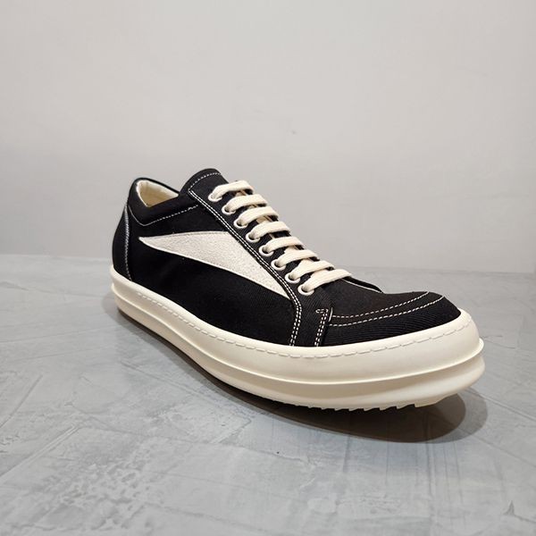 リックオウエンス ダークシャドウ VINTAGE スニーカー 偽物 BLACK/MILK (DO) 5803