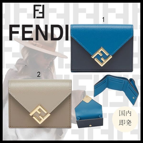 完売必至！フェンディ FFダイヤモンド 折りたたみ財布 コピー 2色 8M0480ALV4F1N1G