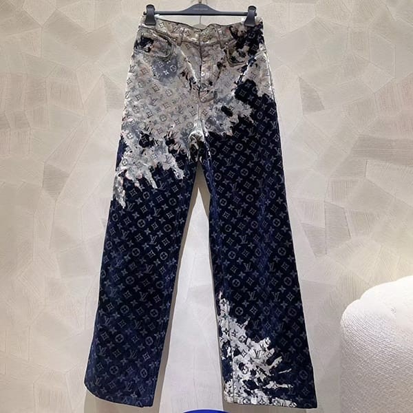 即発ルイヴィトン スーパーコピー モノグラム デニム パンツ 1AFACI