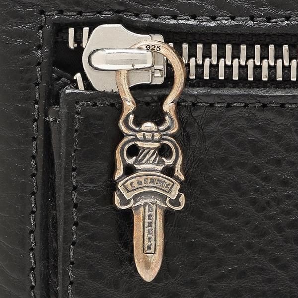 クロムハーツ 三つ折り財布 偽物 ブラック メンズ 116538 ウェーブ WAVE MINI WALLET BLACK ミニ財布