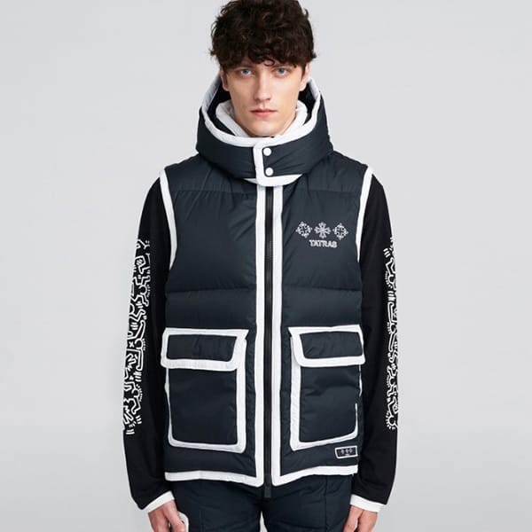 限定コラボ TATRAS × Keith Haring コピー CUORIO ダウンベスト 2色 MTKI23A4950