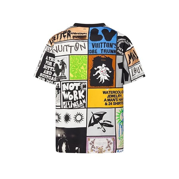 ルイヴィトン コピー プリントコットンTシャツ 1AFB84