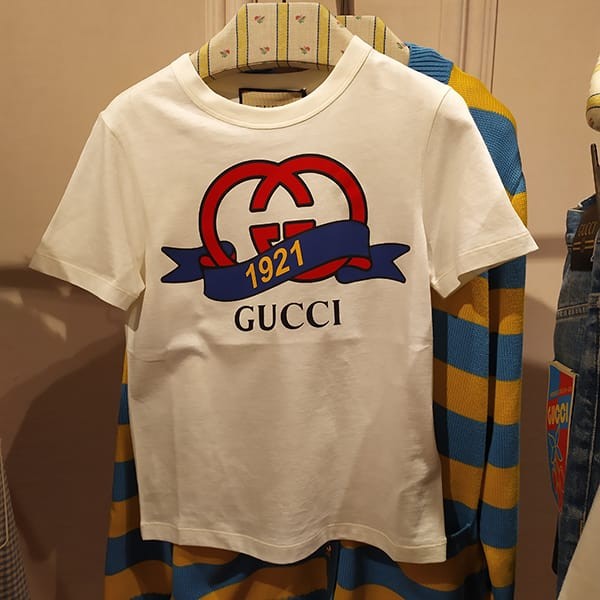 グッチ GGモチーフ1921 コットン Tシャツ 偽物 748287 XJFND 9095