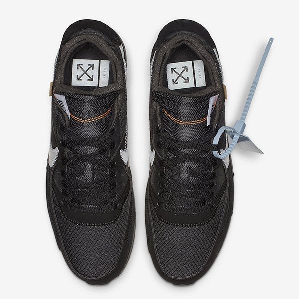 Off-White x ナイキ コピーAIR MAX 90 "BLACK" オフホワイト AA7293-001