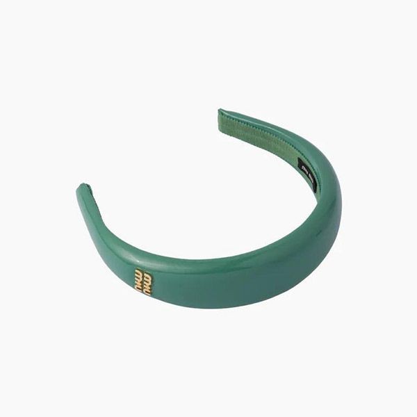 大人気定番☆ミュウミュウ レザー ヘッドバンド カチューシャ 偽物5IH025_069_F0E18
