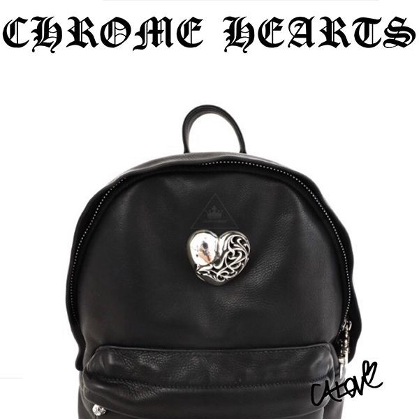 クロムハーツ スーパーコピー【Back to School】CHハート◆ﾚｻﾞｰﾊﾞｯｸﾊﾟｯｸ･BLK12159