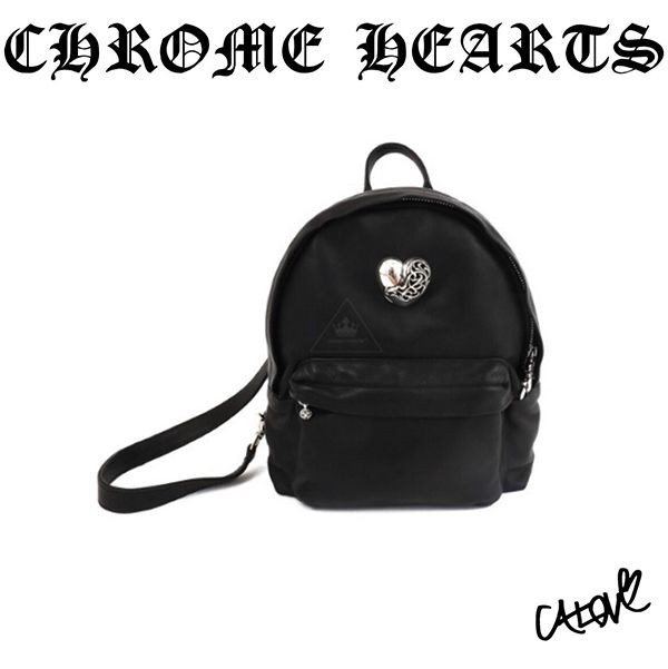 クロムハーツ スーパーコピー【Back to School】CHハート◆ﾚｻﾞｰﾊﾞｯｸﾊﾟｯｸ･BLK12159