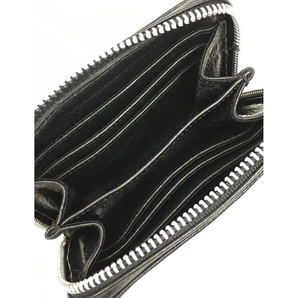 クロムハーツ 偽物 財布 WLT 3 SIDE ZIP ヘビーレザーch12151