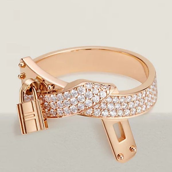 即発【エルメス】Bague Kelly Gavroche リング 偽物H222618B