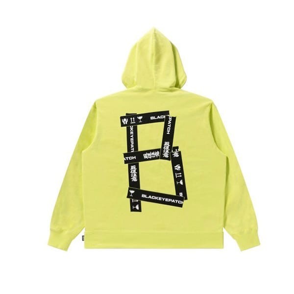 Black Eye Patch 偽物 HWC TAPED パーカー グラフィック 2Color patch001