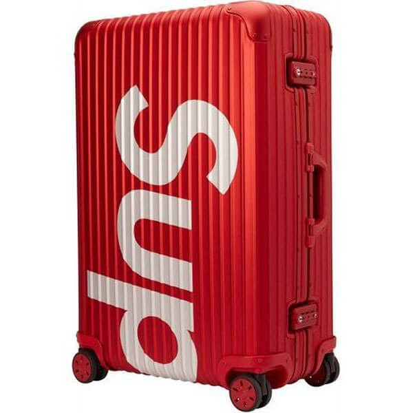 大人気話題コラボ リモワ シュプリーム スーツケース 偽物 SS18 トパーズ マルチホイール 82L 入手困難