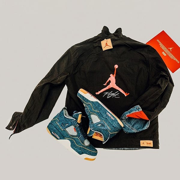 levis 偽物 × NIKE コピー エアジョーダン 4 リーバイス コラボジャケット nike002