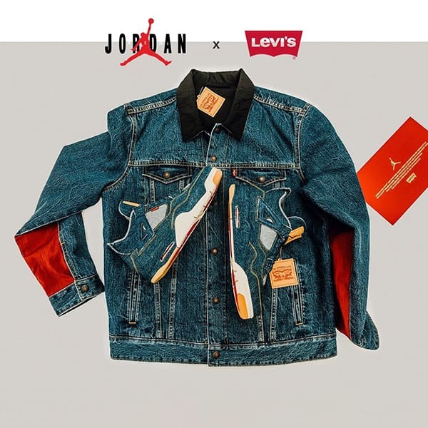 levis 偽物 × NIKE コピー エアジョーダン 4 リーバイス コラボジャケット nike002