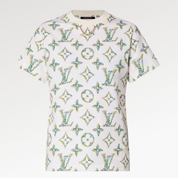 ルイヴィトン フローラルモノグラムTシャツ 偽物 1AFGRS