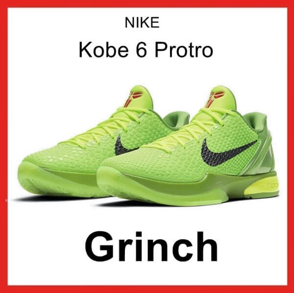 ナイキ コービー6 グリンチ 偽物 スニーカー Kobe 6 Grinch Protro CW2190300