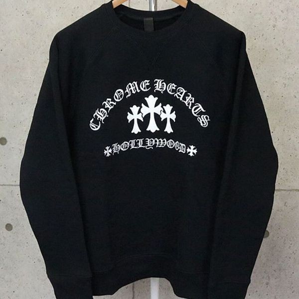 人気話題コラボ！クロムハーツ クルーネック コピー裏起毛 スウェット ロゴ刺繡 長袖ch032035