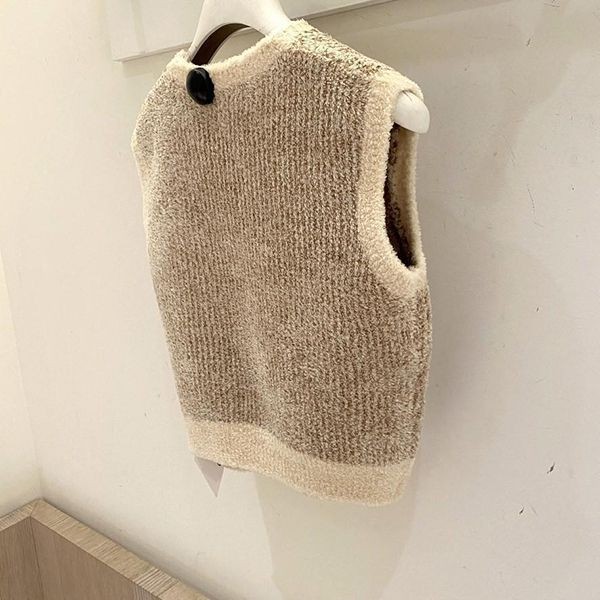 [ロエベ]アナグラム 偽物Vest in cotton blendアナグラムベストS359Y14KDI