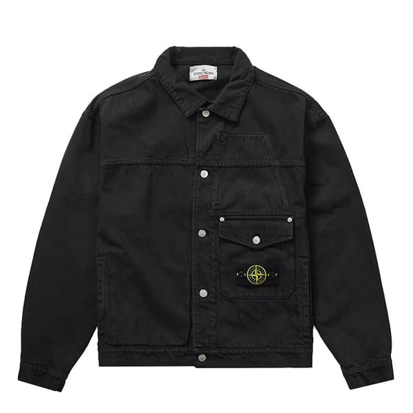 【シュプリーム x Stone Island】23FW デニム トラックジャケット 偽物 2色 spm33321
